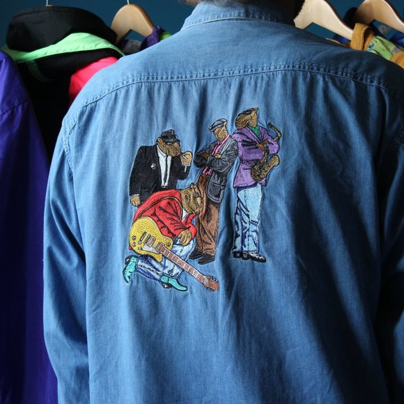 Vintage 1980βs Joe Camel Cigarettes Jazz Band Tee